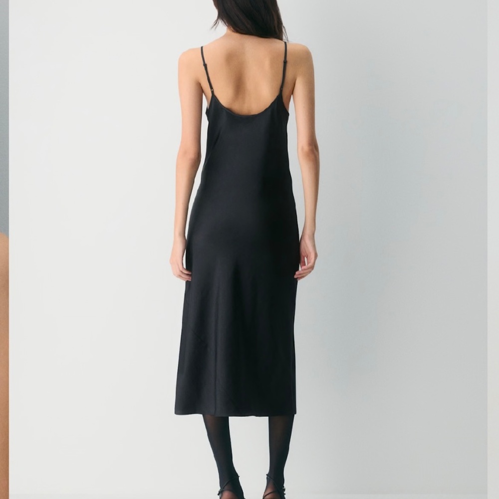 Aritzia Wilfred Satin Slip Dress Long - Picture 4 of 5